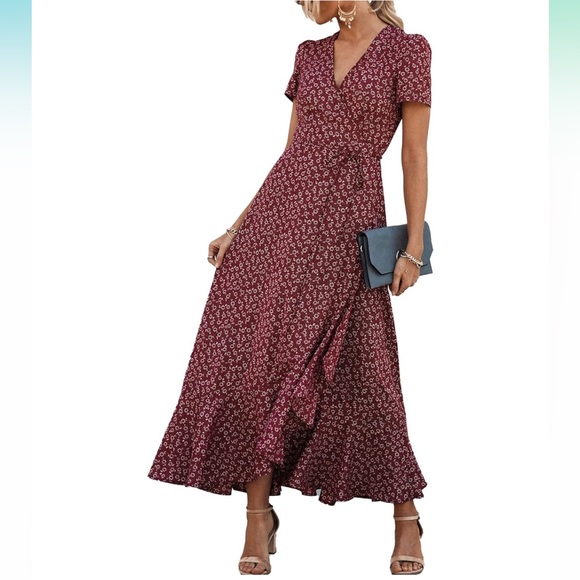 Wrap High Low Dress - Picture 3 of 6